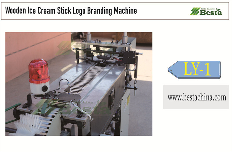 Automatic wooden ice cream stick logo branding machine
