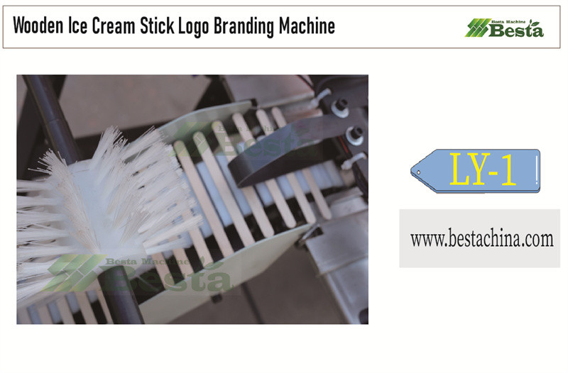 Wooden ice cream stick logo branding machine 