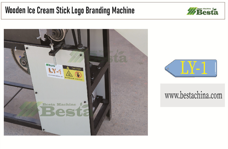 Automatic wooden ice cream stick logo branding machine