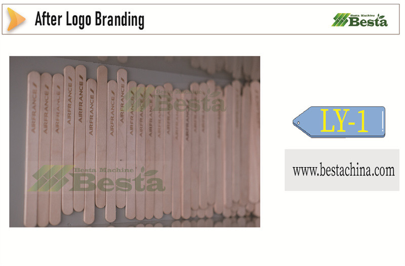 Automatic wooden ice cream stick logo branding machine