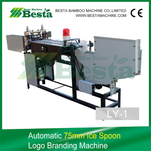 75MM Wooden Ice Spoon Logo Printing Machine, Automatic Branding Machine