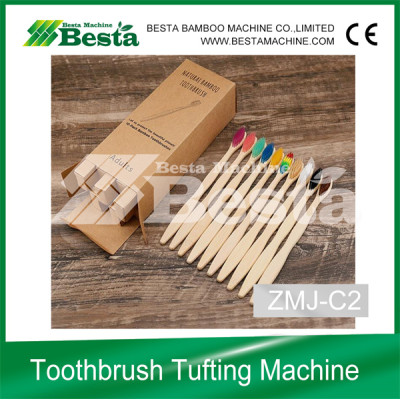 Two color Automatic Bamboo Toothbrush Tufting Machine