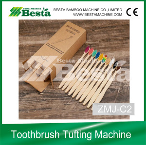 Two color Automatic Bamboo Toothbrush Tufting Machine