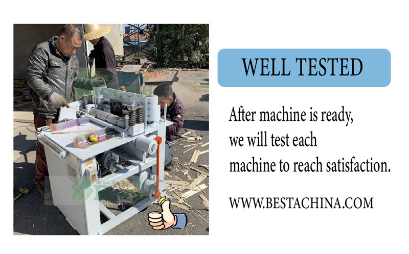 machine testing for wooden spoon punching