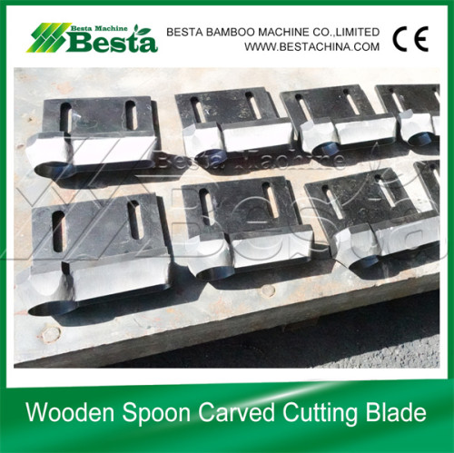 160 MM  Disposable Wooden Fork Carved Cutting Blade