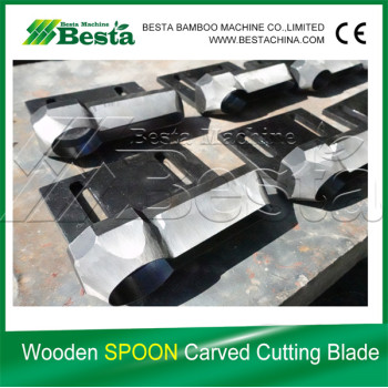Disposable Wooden Spoon Carved Cutting Blade