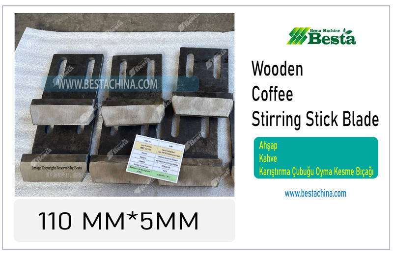 Wooden coffee stirring stick making  blades 