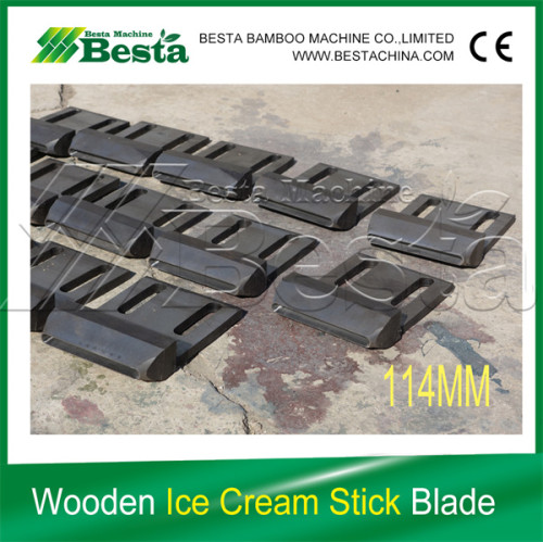 114MM Wooden Ice Cream Stick Carved Cutting Blade