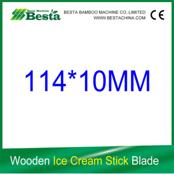 114MM Wooden Ice Cream Stick Carved Cutting Blade