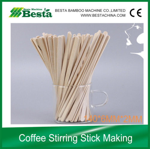 Wooden coffee stirring stick Making Blade