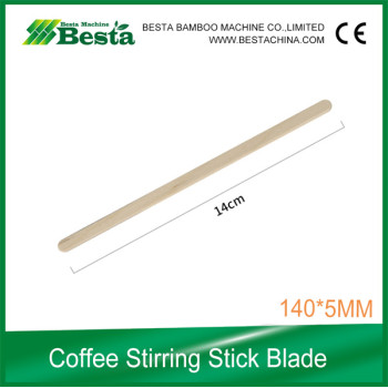 Wooden coffee stirring stick Making Blade