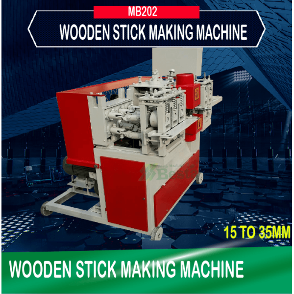 35mm round wooden stick making machine (new)