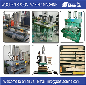 Wooden Spoon, fork, knife making machine