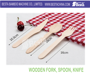 Wooden Spoon, fork, knife making machine