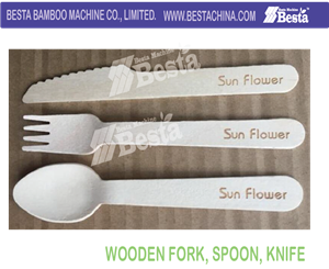 Wooden Spoon, fork, knife making machine