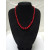 Red Coral Bead Estate Necklace graduated bead design handmade jewelry