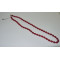 Red carved coral teardrop with 2-inch extender chain exquisite crafted necklace SLN27