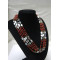 Luxury five-strand multi-stone Red bead necklace SLN37