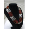 Luxury five-strand multi-stone Red bead necklace SLN37