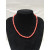 Simple& exquisite lucky coral crafted bamboo shape necklace SLN23