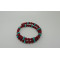 Fashion twisted metal red coral bead bracelet versatile with turquoise jewelry