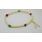 Tribal multistones crafted stretch with pendant Pure Ivory long bracelet two layers tibetan SHB61