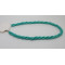 Gorgeous turquoise beaded simple design short necklace three-string twisted jewelry SLN38