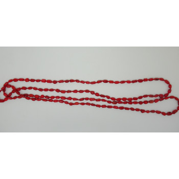 Simple red coral 24 inch long necklace pebble sweater necklace fashion jewelry SLN42