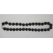Vintage Lava stone bead 18 inch necklace black jewelry SLN50
