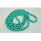Vintage turquoise bamboo shape 24 inch necklace/sweater necklace coral jewelry SLN51