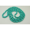 Simple turquoise bone shape 24 inch necklace/sweater necklace coral jewelry SLN53