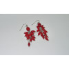 Hot red pimiento shape coral earrings crafted handmade fashion earrings with wholesale XLer180