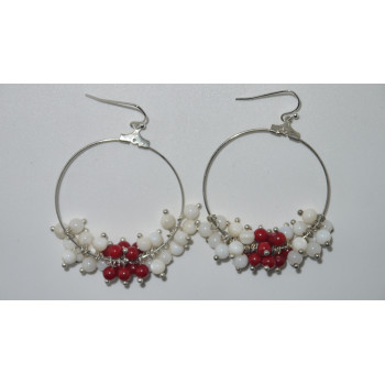 Unique hook bead coral crafted earrings All handmade eardrop with wholesale XLer181