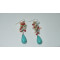 Adorable colorful pebble coral short earrings with cute water drop coral jewelry XLER198
