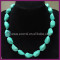 Fashion chunky turquoise water drop&bead necklace simple jewelry XLnl111/112/110