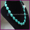 Fashion chunky turquoise water drop&bead necklace simple jewelry XLnl111/112/110