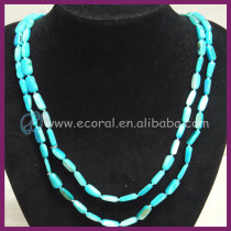 New summer blue shell necklace 24 inch design beautiful jewelry XL-nsl013