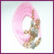 Luxury 6 mm shamballa pink bracelet jade& crystal handmade jewelry SHB102