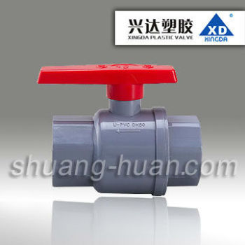 FA04 XD Brand Plastic combined ball valve, U-PVC combined ball valve with cheap and good quality, DIN SCH40 Standar