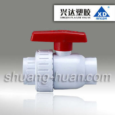 FA60,FD61 XD Brand Plastic single union ball valve, U-PVC single union ball valve with cheap and good quality, DIN SCH40 Standar