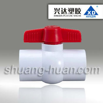 XD Plastic compact ball valve, U-PVC ball valve with cheap and good quality