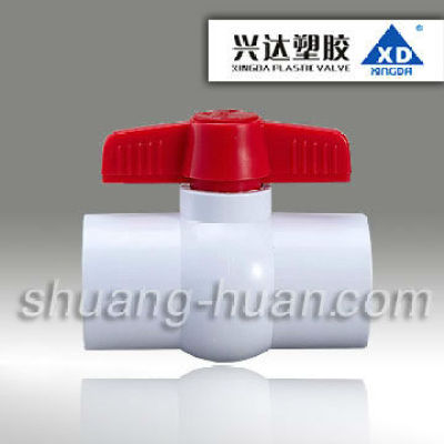 XD Plastic compact ball valve, U-PVC ball valve with cheap and good quality