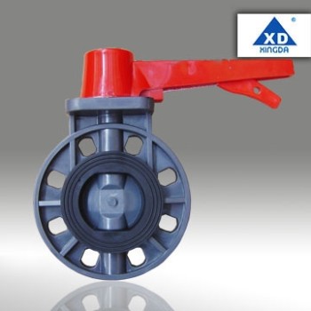 PVC butterfly valve handle lever type FD40