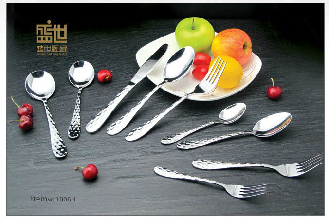 New stainless steel table knife fork spoon brand dinner fork spoon tableware 1006-01