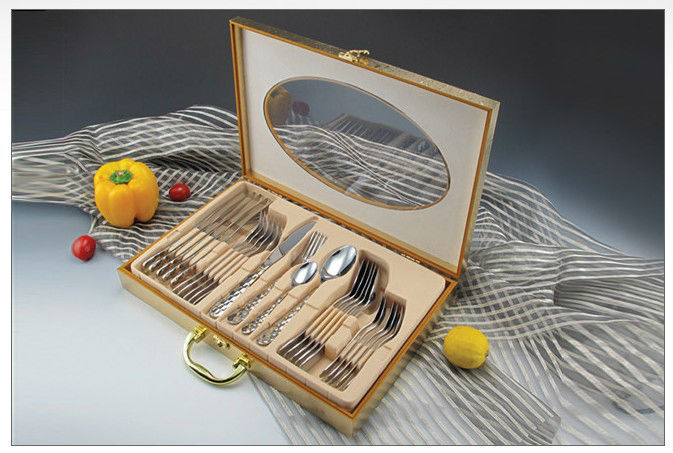 New stainless steel cooking tool sets tableware knife fork spoon brand dinner fork spoon tableware 02