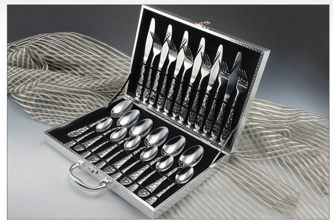 New stainless steel tableware knife fork spoon brand dinner fork spoon tableware 04