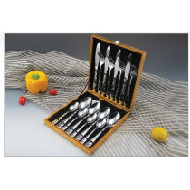 New stainless steel cooking tool sets tableware knife fork spoon brand dinner fork spoon tableware 01