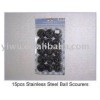 Yiwu Dollar Store Item Agent of 15 pcs Stainless Steel Ball Scourers