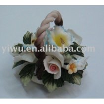 Porcelain Flower Basket