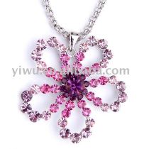 flower crystal stone pendant